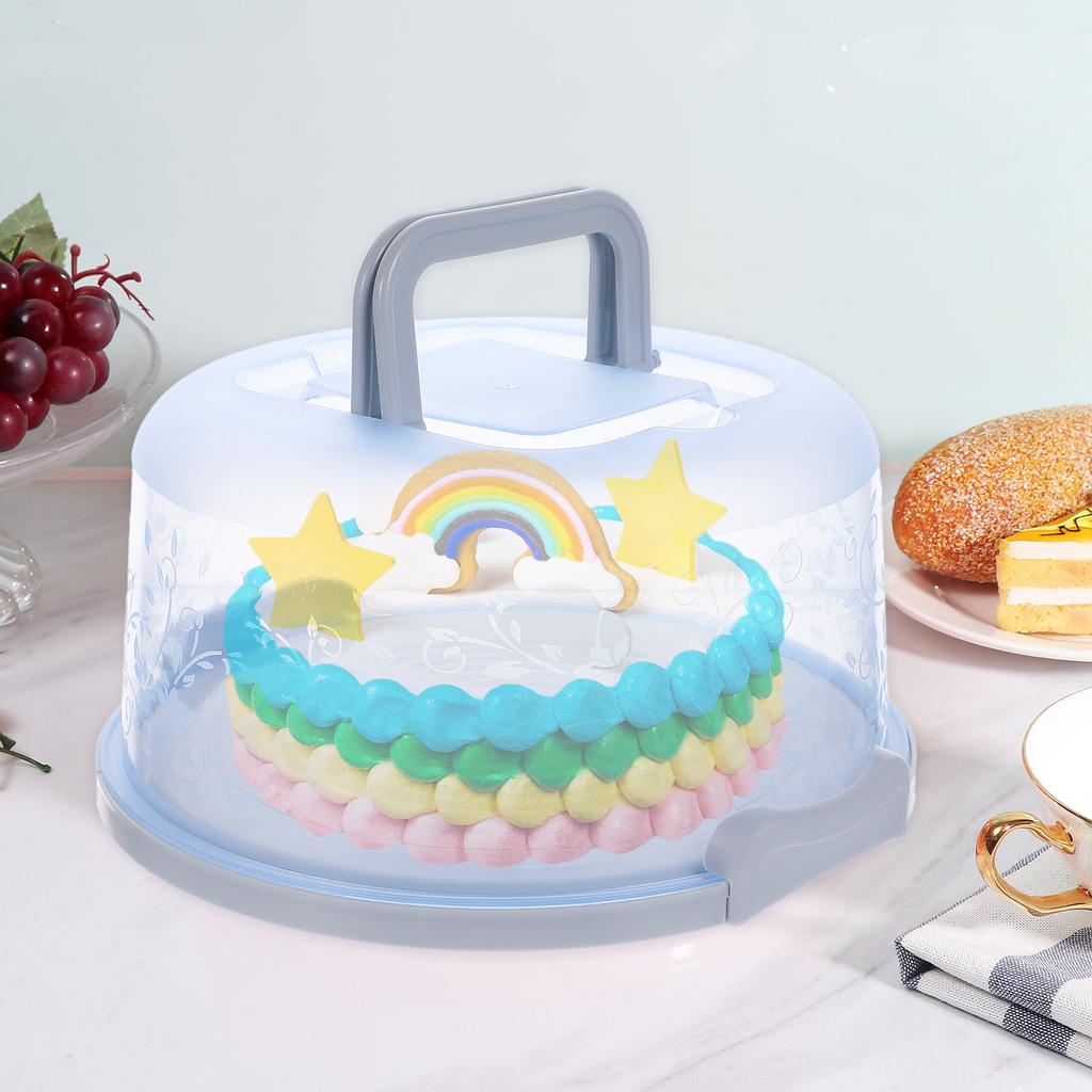 Storage Box Cake Travel Slice Containers Dome Stand Pp Polypropylene Egg Trays Carrier Round