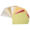 200Pcs Pearlescent Card Stock Assorted Colors Blank Metallic Cardstock Paper with Rounded Corners