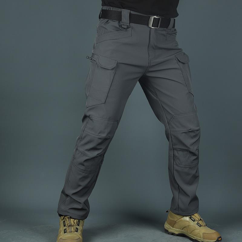 Frühling und Herbst Outdoor Loose Charge Pants Special Forces Fan Pants Elastische große Multifunktions-Taschenhose