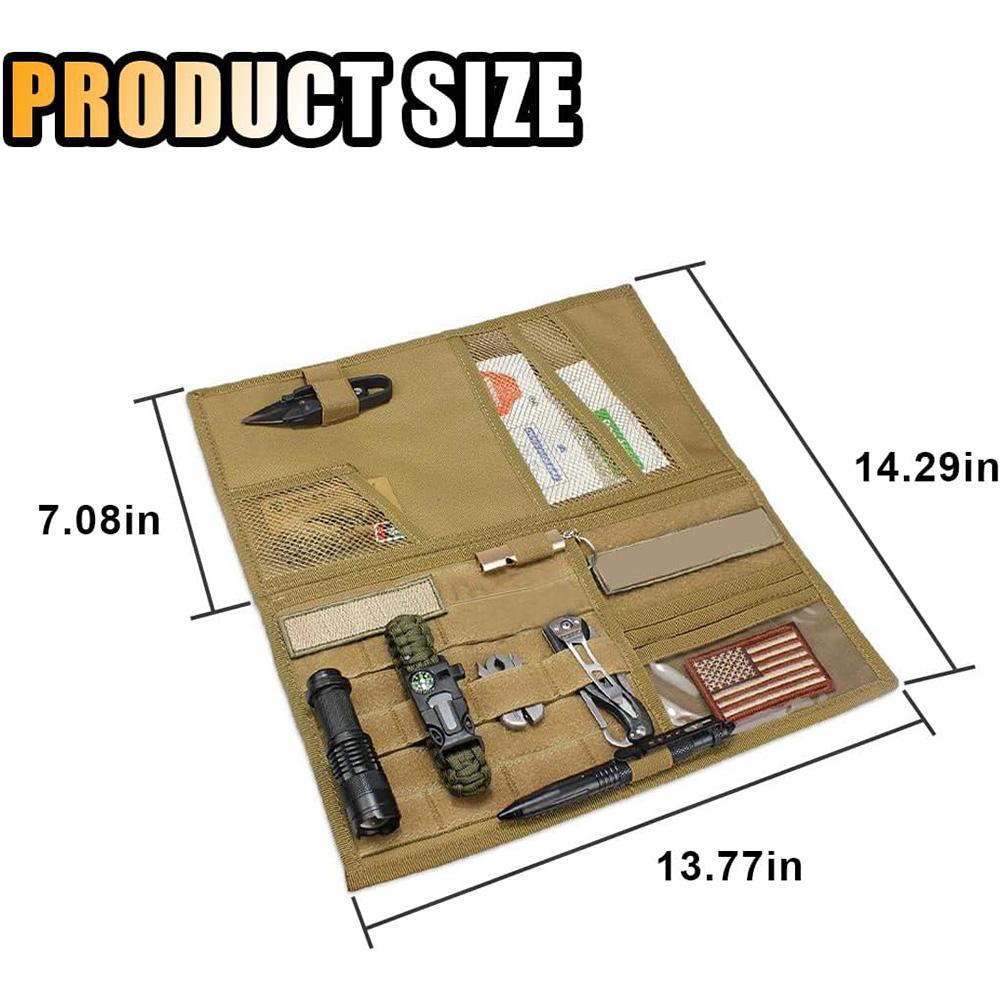 Organizator Tactic Parasolar Auto, Geantă Mare de Depozitare Molle pentru Parasolar, Geantă de Depozitare pentru Parasolarul Vehiculului