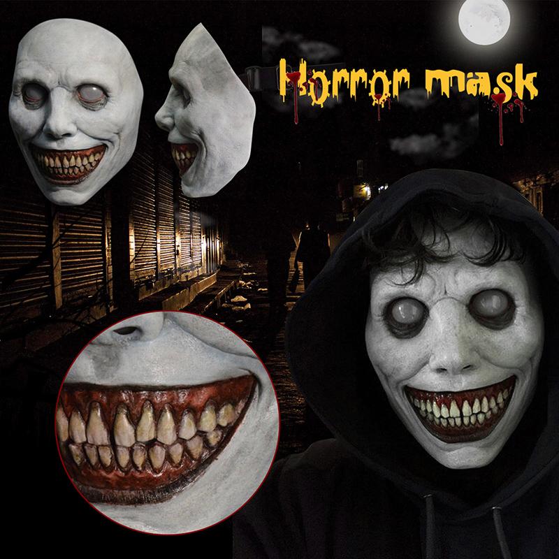 Halloween Party Mask Creepy Smiling Demons The Evil Cosplay Props Stage Show