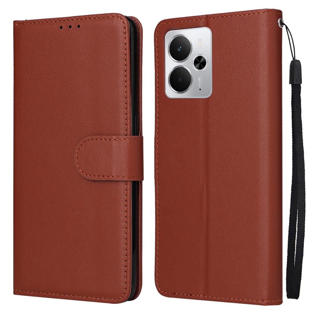 Phone Case For Realme 14 5G/Neo7x 5G/P3 5G/14T 5G ,Wallet Stand View PU Leather Cover with Wrist Strap
