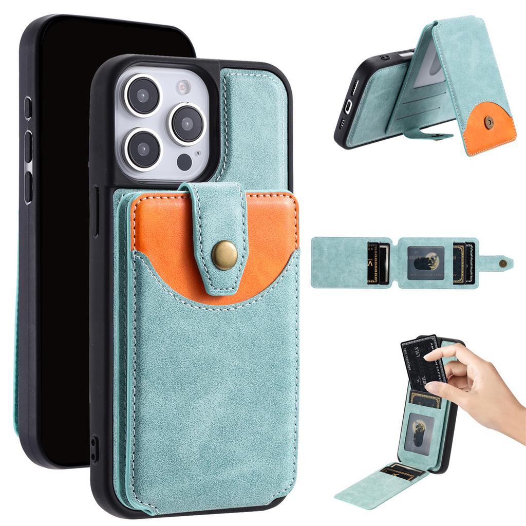 Magnetic Card Case for iPhone 6-16 - Wallet/Stand/Wireless Charging (6 Colors)