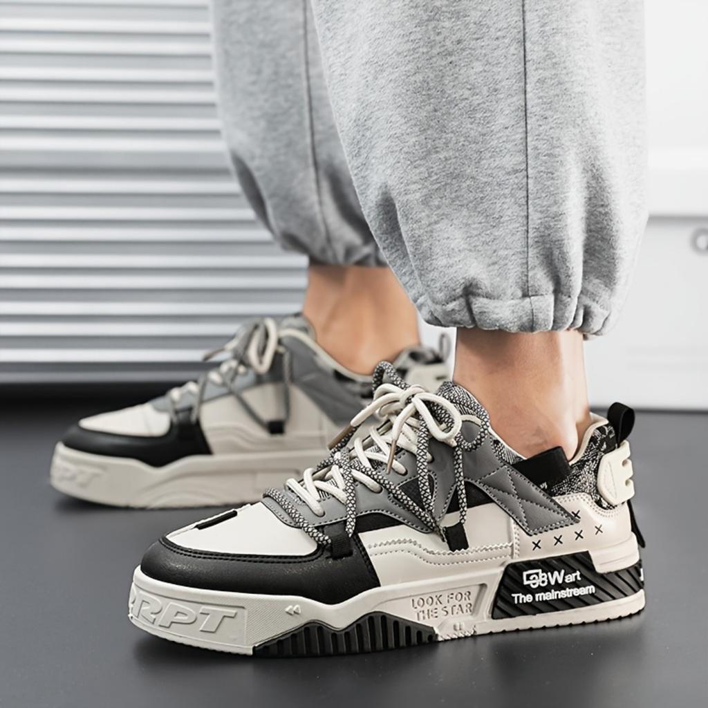 Fashionable Men's Shoes, Comfortable and Breathable Casual Sports Shoes, Thick Sole, Trendy and Versatile, Popular Styles