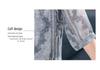 Fashionable Imitation Silk Summer Top: Stylish Print, Plus Size, Slimming, Loose Fit for Middle-Aged and Elderly Women.