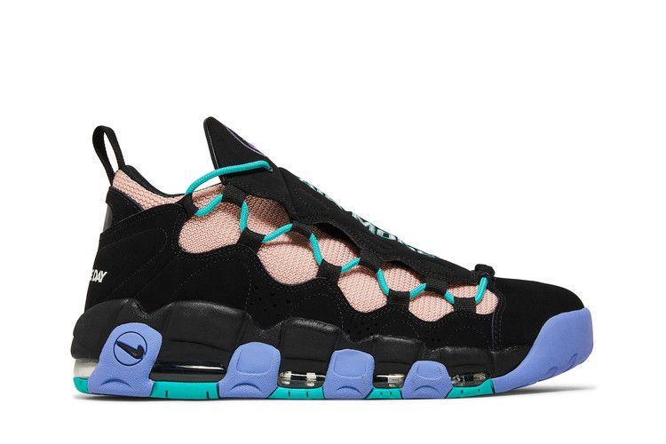 Men's Sneakers Nike Air More Money Have a Nike Day Black/White-Space Purple-Bleached Coral-Hyper Jade