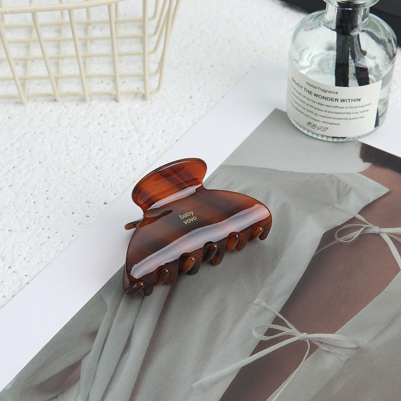 Elegant Acetate Hair Claw Sweet Medium Size Hair Clip Shark Clip Korean Barrettes Women Hair Accessories Headwear