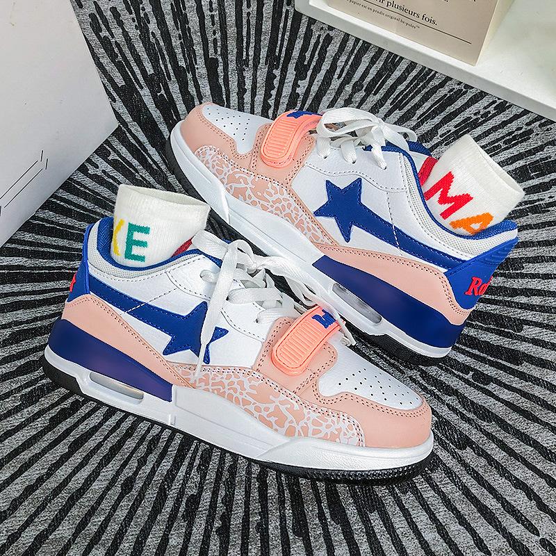 Super Fire Couple Star Air Cushion Shoes Harbor Style ins Han Su Students
