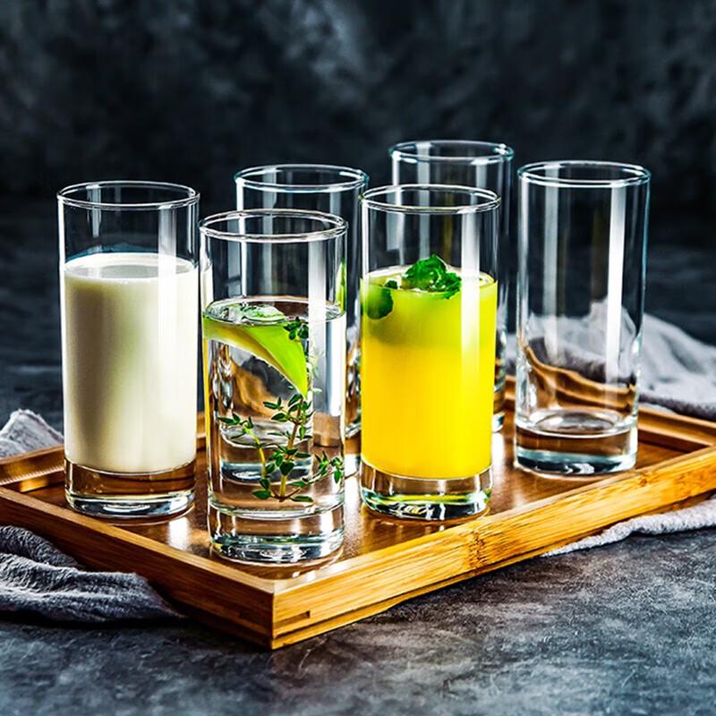 Bo Yi Duo 290ml Glass Tumbler Set with Bamboo Tray