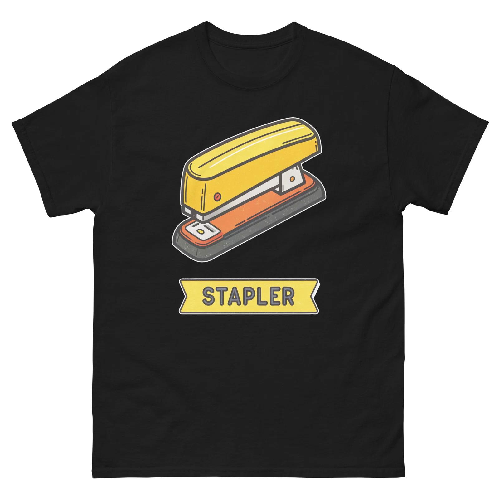 Stapler School Classroom Object Office Teacher T-Shirt L