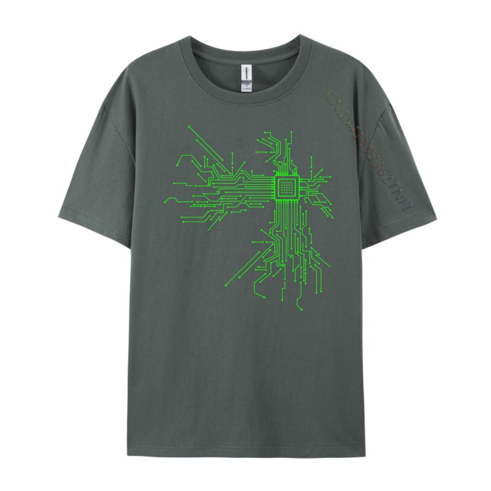Cpu Heart Circuit Board Programmer Technology Core Free Shippping Clothes Mens TShirts Classic Camiseta