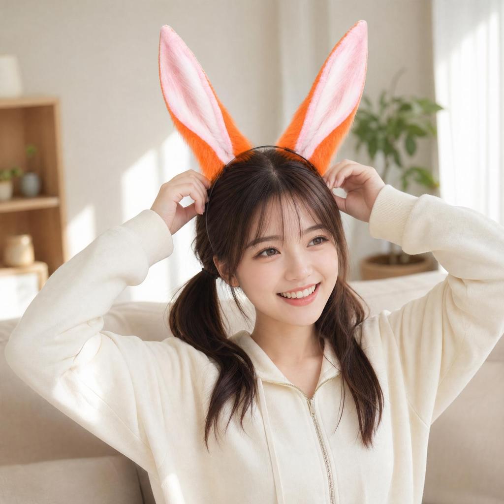 Rabbit Ear Headband Eye-Catching Bunny Lightweight for Cosplayers