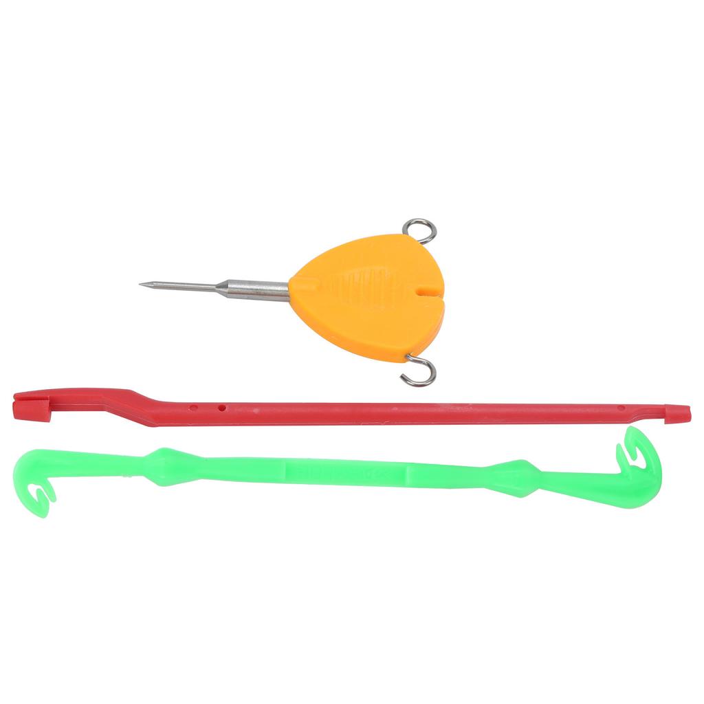 Angelköder Nadel Haken Knotenzieher Knotenbindewerkzeug Set Angelköder Montagen Werkzeugsatz