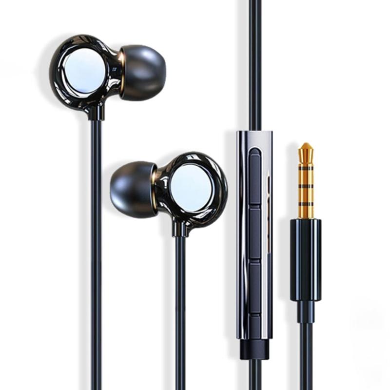 Sweatproof Sport In Ear Headphones Builts in Microphones for Clear Call 13mm Composite Diaphragm Enhances Music Playback