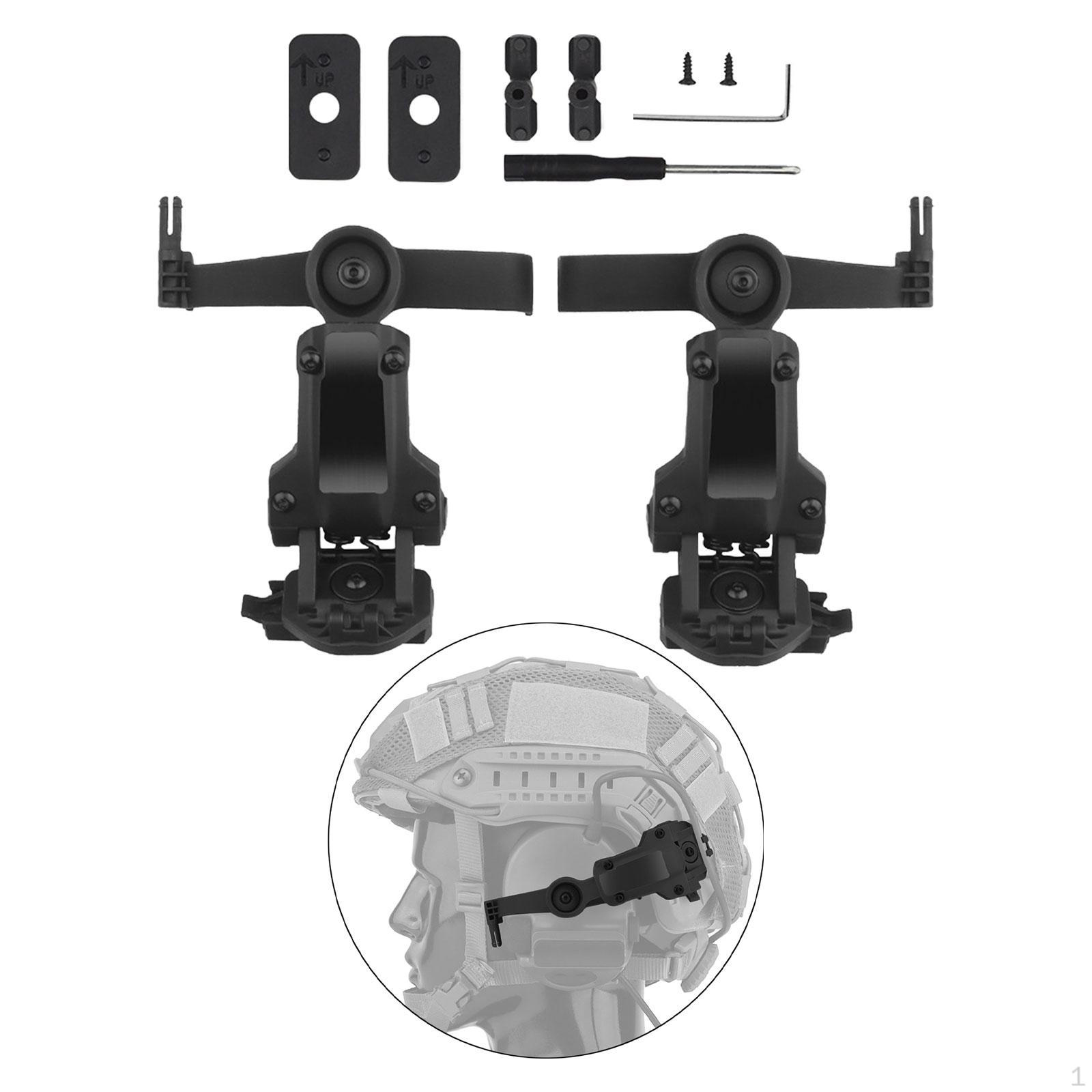 

Детали адаптера для направляющих шлема с несколькими углами вращения для тактической гарнитуры Comtac 3