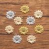Sunflower Pendant: 4 Colors, 19x22mm Fresh Flower Jewelry & Clothing Accessory