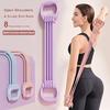 Banda Elástica de Resistência Ajustável em 8 com Alça 6 Tubos Elásticos Banda de Exercício Homens Mulheres Yoga Pilates Braço Costas Ombro Treinamento Corda Elástica