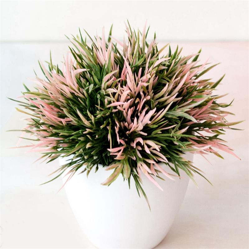 Künstliche Blume Bonsai Simulationspflanze Dekoration Blumenkugel Grasball Topf Heimdekoration Kleine Dekoration