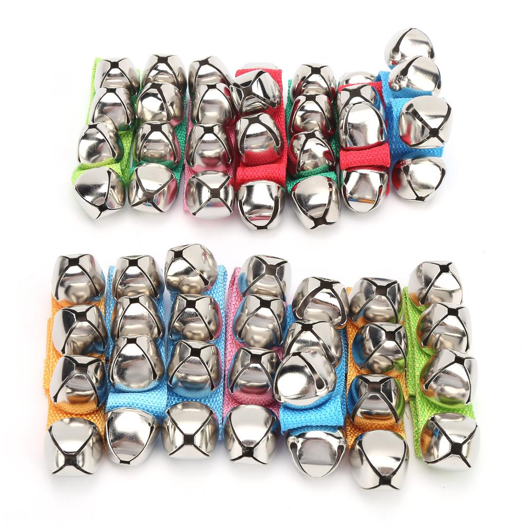 7 Pairs Wrist Bell Metal Nice Appearance Dance Rattle Adjustable ...