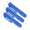 3Pcs Pet Lice Remover Flea Clip Tick Tweezers Mites Picker Tool for Dogs Cats GeneralBlue