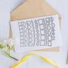 Razicí raznice Široká aplikace Snadno ovladatelný Lehký Scrapbooking DIY šablonová forma pro ruční práce