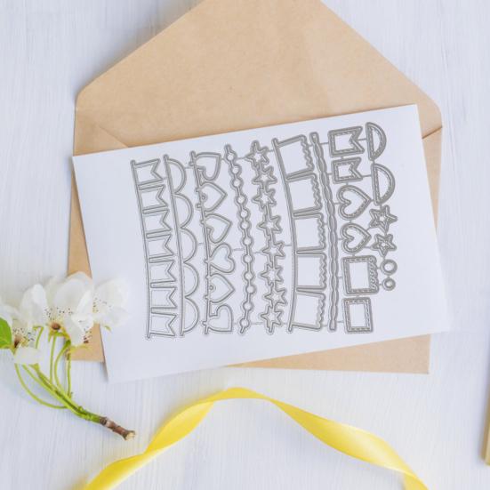 Prägeschablonen, breite Anwendung, einfach zu bedienen, leichte Scrapbooking-DIY-Vorlagenform für Kunsthandwerk