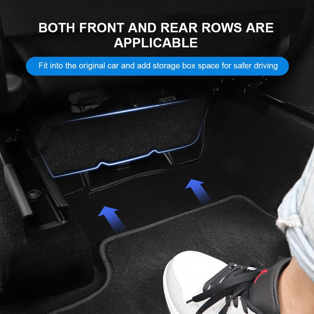 Drawer Holder Car Organizer Underseat Organizer Tray Under Seat Storage Bins Car Lower Box Case for Tesla Model Y 2025-2025