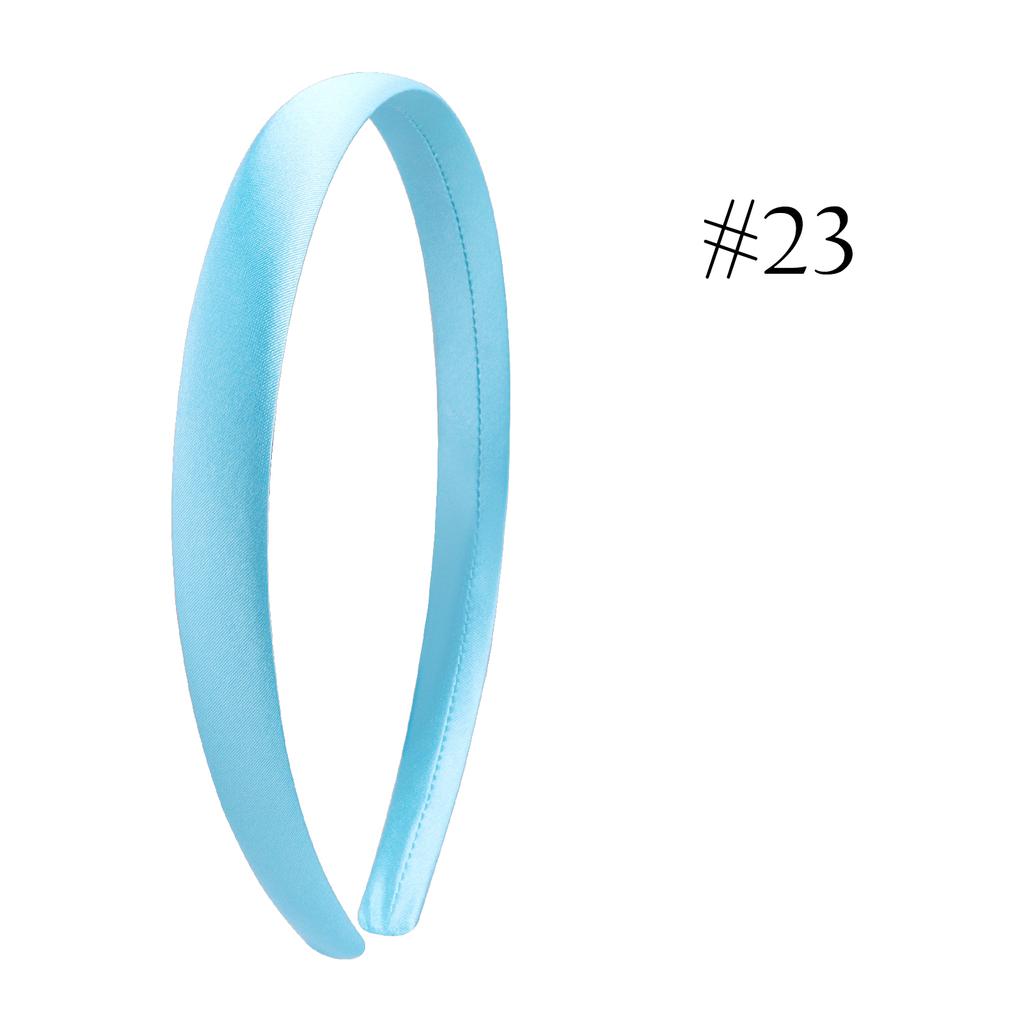 1,5 cm Einfache Stirnbänder Satin Bastelstirnband DIY Haarband Bunte Satinbezogene Stirnbänder für Mädchen Frauen