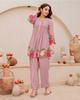 Women Designer Cotton Top Tunic Kurta Pant Set Indian Bollywood Party Wear Cord Set