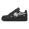 Air Force 1 Slip Resistant Cushioning Abrasion Resistant Breathable Low Top Skateboard Shoes Women's Black White HQ1180-001(Team181- )