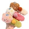 Super Sweet and Versatile Plush Pudding Bear Cute Duckbill Clip Large Hairpin Headdress 2025 New Back of the Head Grabbing Clip