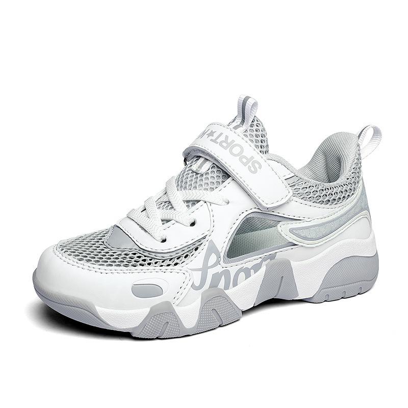 

Boys shoes 2025 new summer middle and older children s single mesh shoes hollow breathable boys frame shoes children s sports shoes 28