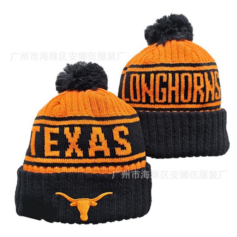 Colorful Pom Knit Beanie Team Sports Warm Winter Hat Basketball Fans
