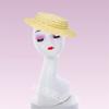 Shallow top straw straw hat female Lolita French straw hat blank DIY handmade headgear European and American classic retro hat