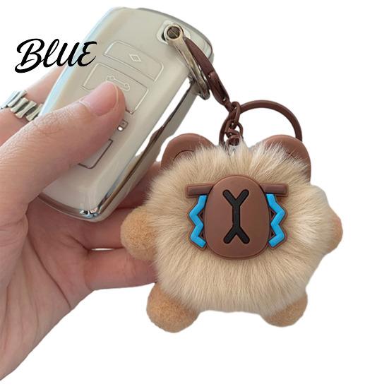 Plush Rabbit Keychain Ear Soft Ball Charm Key Chain Car