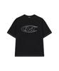 Mihag Stroke Logo Stitch Oversized T-Shirt (Black)