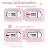 Organizzatore di Contanti a 50 Tasche Blocco Note con Serratura a Password Album per Raccolta Denaro per Gestione Banconote Ricevute Buoni