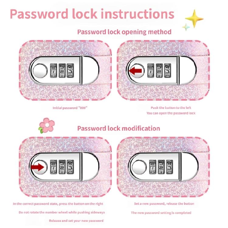 Organizzatore di Contanti a 50 Tasche Blocco Note con Serratura a Password Album per Raccolta Denaro per Gestione Banconote Ricevute Buoni