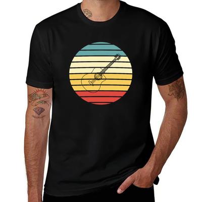 Acoustic Guitar Lovers T-Shirt Fashion Graphic Tee for Men