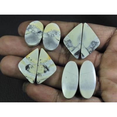 22-27MM Natural Malingano Jasper Matched Pair Fancy Loose Gemstone 4Pair Lot A-623