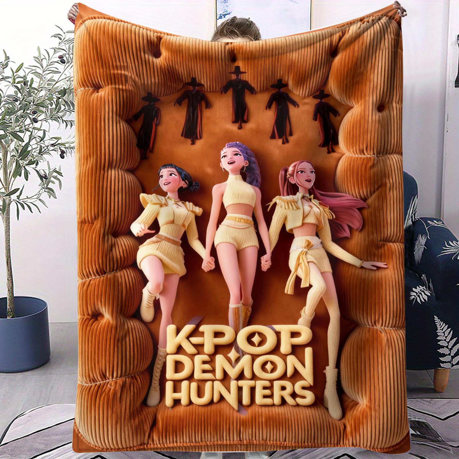 

Bestseller KPop Devil Hunter Blanket Small Cover Blanket Multifunctional Soft And Comfortable Suitable For Living Rooms Sofas 70x100cm