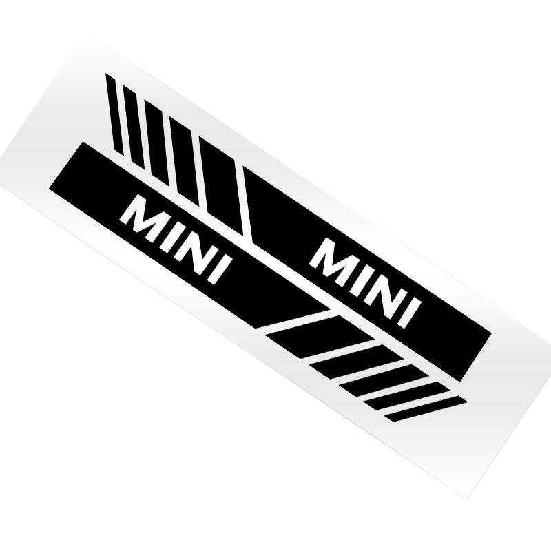 2Pcs Car Stripe Stickers Rearview Mirror Reflective Vinyl Decals Decoration For BMW Mini Cooper F54 F55 F56 R56 R60 SONE Roadster Clubman Coupe