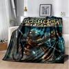 D Retro BioShock Spieldecke Weiche Überwurfdecke für Zuhause Schlafzimmer Sofa Reise Büro Kinder Gemütliche Ruheabdeckung