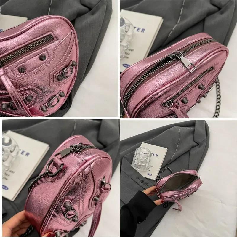 Neue Luxus-Design Kleine Umhängetaschen für Damen Mode Marke Herz Crossbody Bags Damen Reise PU Leder Box Reißverschluss Handtaschen