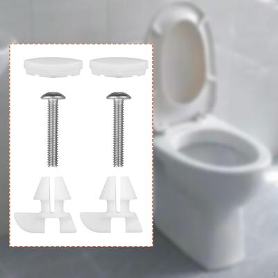 2 Pieces Toilet Seat Replacement Hardware Repair Kit Stainless Steel Noise Absorbing Gasket Anti