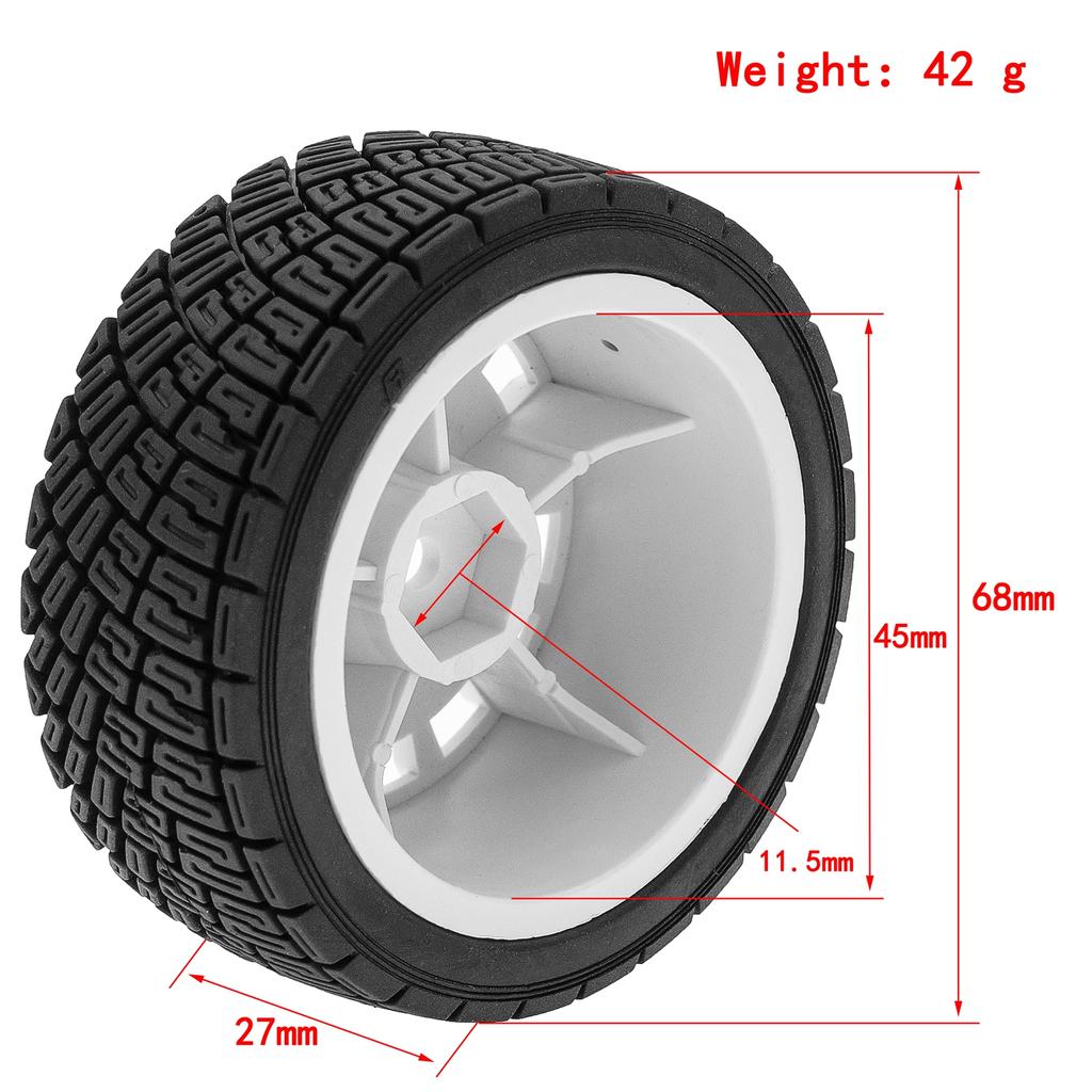 4pcs Remote Control Racing Car 68*45*27mm Tires On Road Tyre Replacement for    01  02 XV01 TA06 PTG-2 I     C3 1/10 Remote Control C