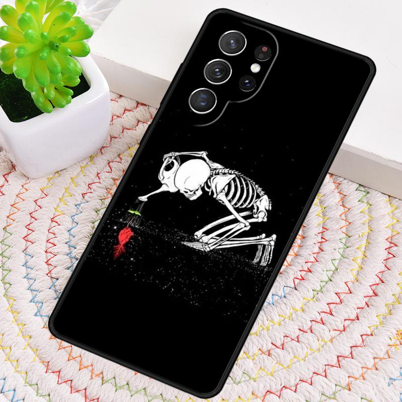 Bones Skeleton Bumper Phone Case for Samsung Galaxy note 10 pro S26 Ultra S23 S24 FE S25 S21 S22 PLUS shockproof Cove