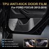 ForFocus 2012-2018 TPU Car Door Anti Kick Pad Stickers Inner Side Edge Film Front and Rear Door Side Panel Protection Pad