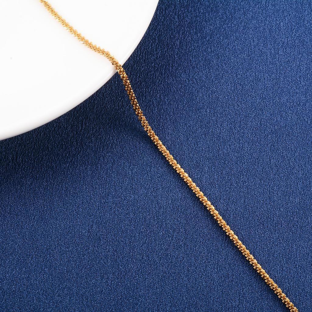 Glitter Chain Necklace Stainless Steel Jewelry Accessories for Women Men Silver/Gold Plated Choker on the Neck Collar DIY