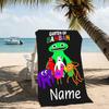 Customizable personalized beach towels Garten Of Banban themed designs.Suitable for the beach, yoga, sports;ideal as beach accessories